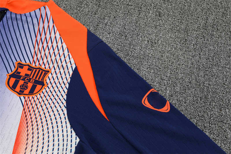 2526 season FC Barcelona / Barça Half zip training suit set