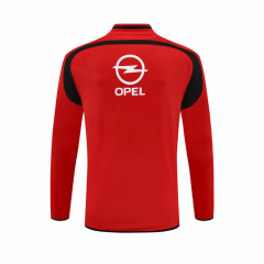 0506 season A.C. Milan red Half pull training suit