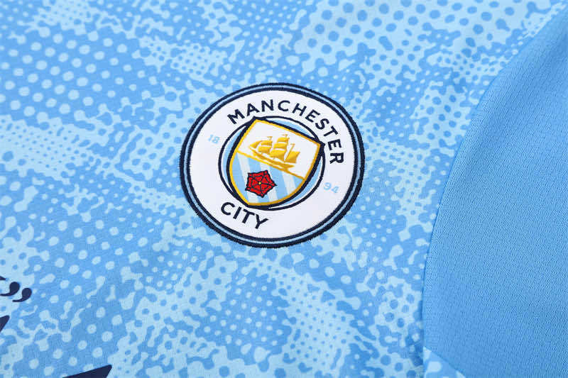 2526 season Manchester City F.C. Training clothes suit Short sleeve Fan version