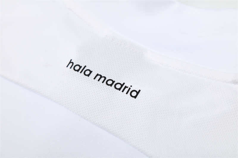 1516 season Real Madrid CF white Half pull training suit