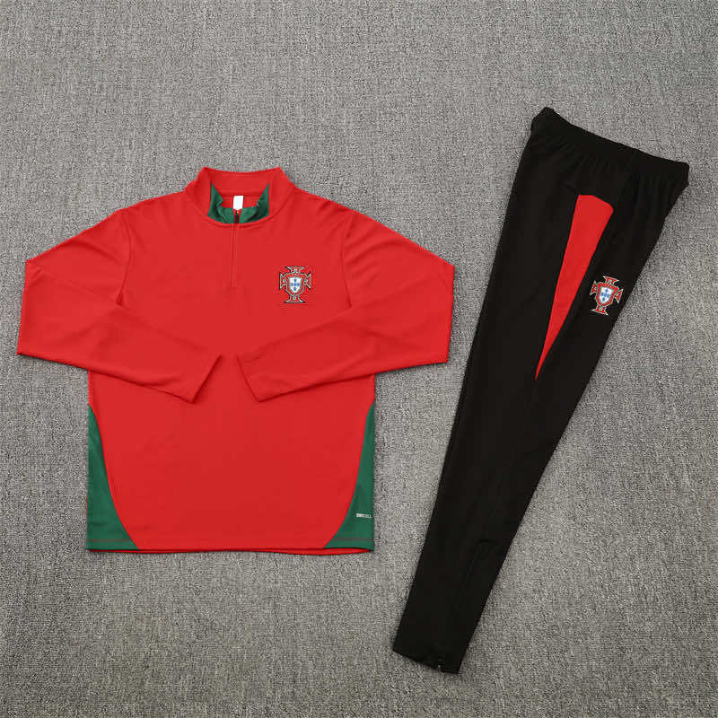 2526 season Portugal Half zip training suit set