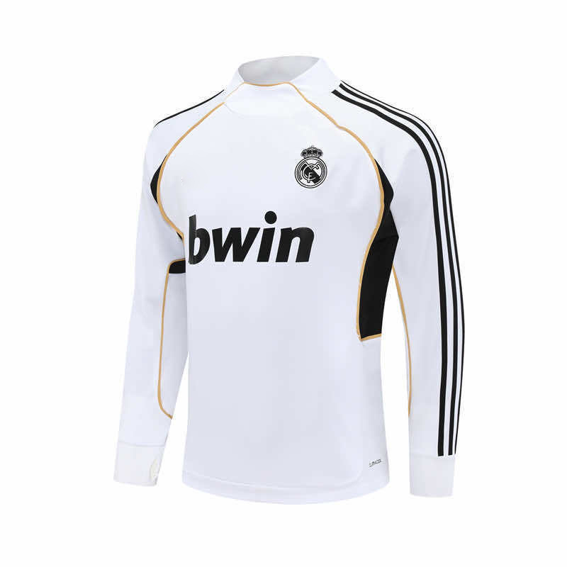 1112 season Real Madrid CF white Half pull training suit