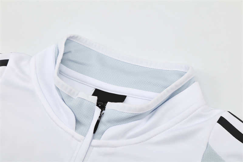 0405 season Real Madrid CF white Half pull training suit