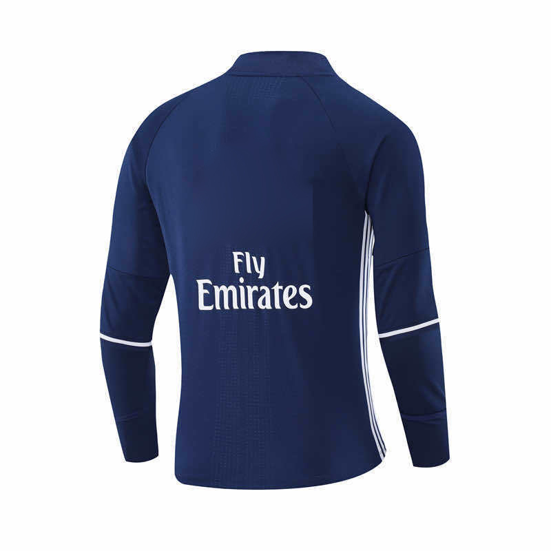 1617 season Real Madrid CF royal blue Half pull training suit