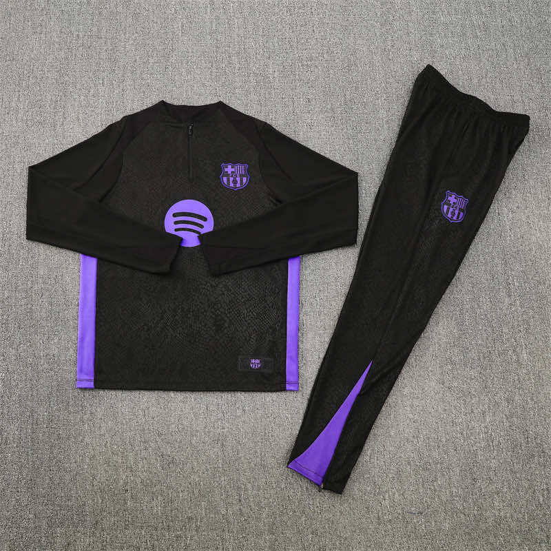 2526 season FC Barcelona / Barça Half zip training suit set