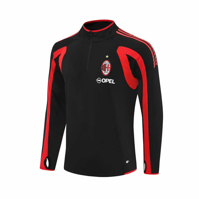 0506 season A.C. Milan black Half pull training suit