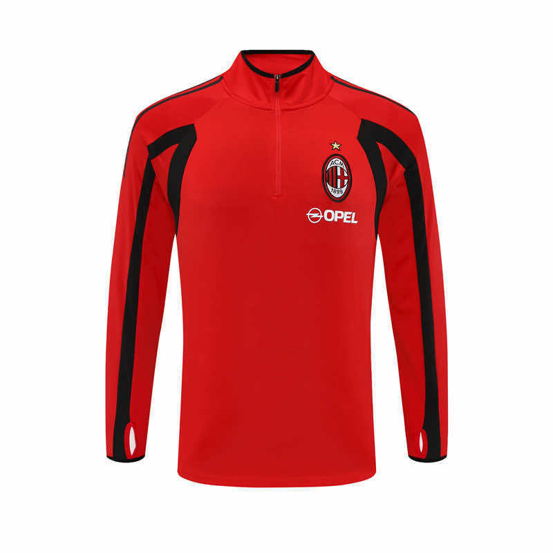 0506 season A.C. Milan red Half pull training suit