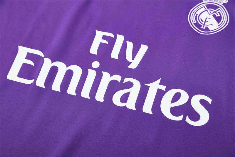 1617 season Real Madrid CF Purple Half pull training suit