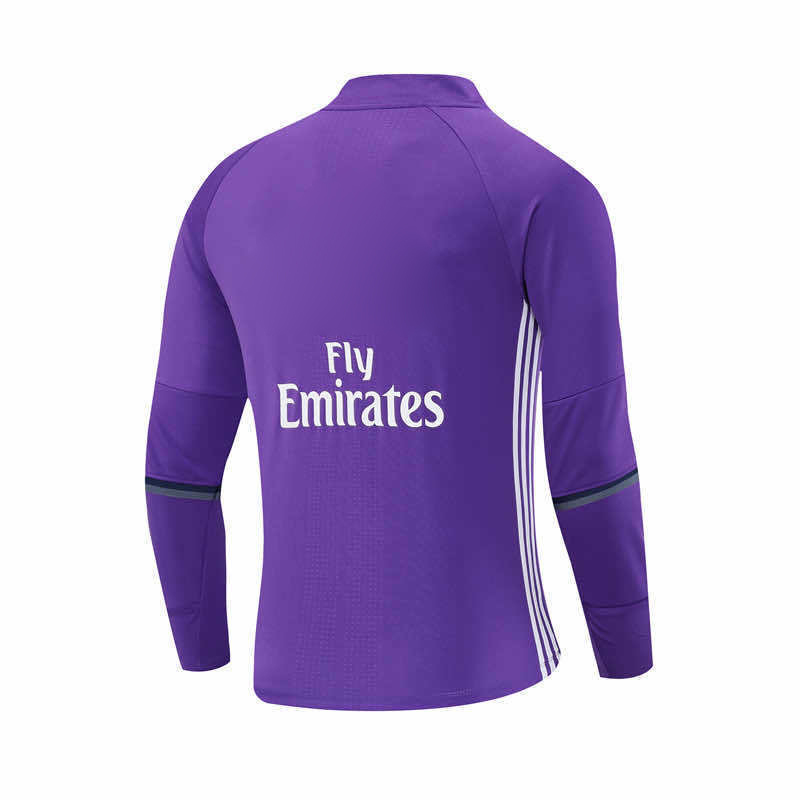1617 season Real Madrid CF Purple Half pull training suit
