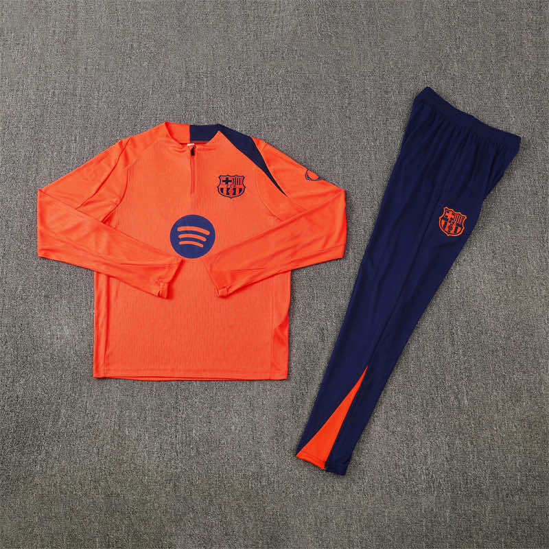 2526 season FC Barcelona / Barça Half zip training suit set