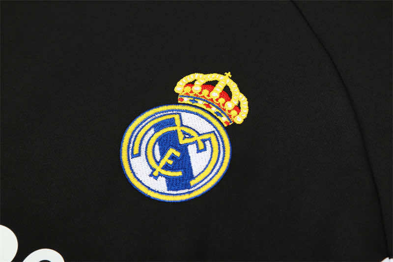 0809 season Real Madrid CF black Half pull training suit