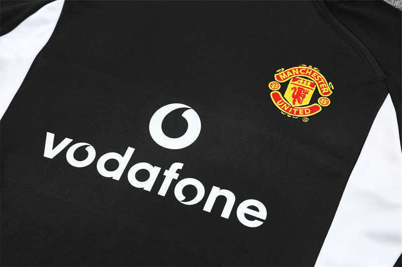 0203 season Manchester United F.C. black Half pull training suit