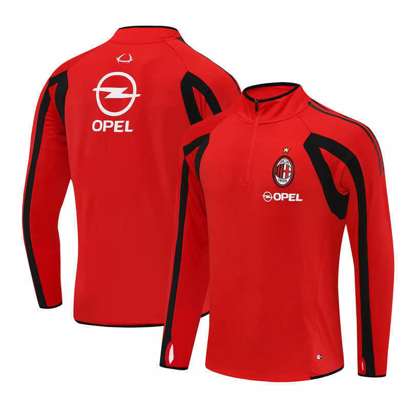 0506 season A.C. Milan red Half pull training suit