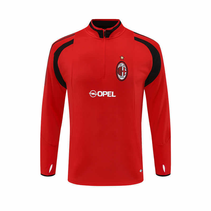 0506 season A.C. Milan red Half pull training suit