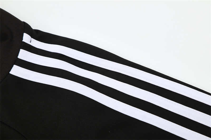 0809 season Real Madrid CF black Half pull training suit