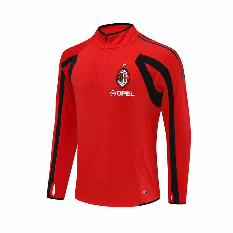 0506 season A.C. Milan red Half pull training suit
