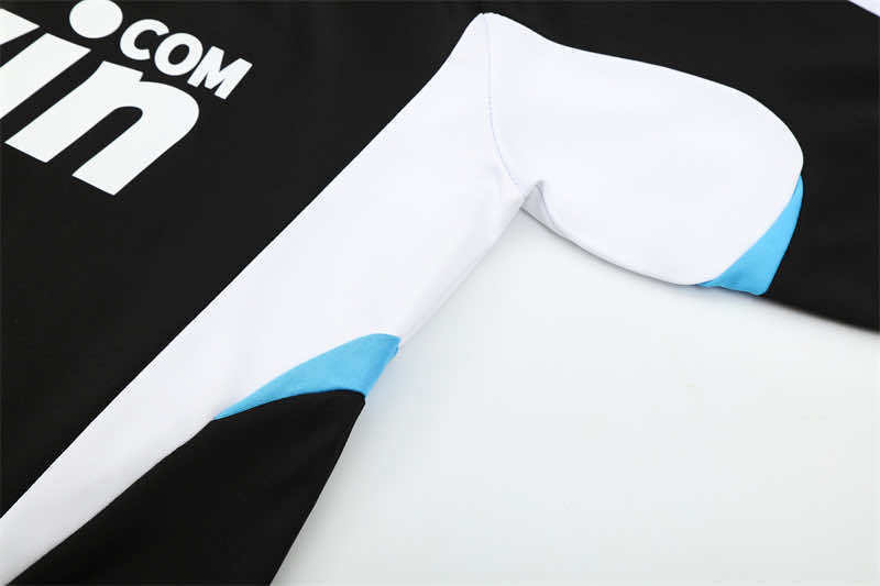 0809 season Real Madrid CF black Half pull training suit