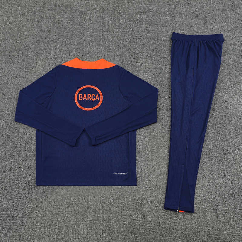 2526 season FC Barcelona / Barça Half zip training suit set