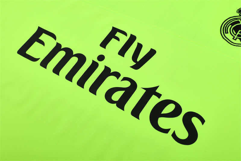 1516 season Real Madrid CF fluorescent green Half pull training suit