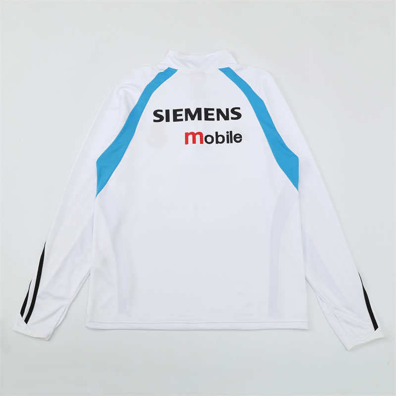 0304 season Real Madrid CF white Half pull training suit