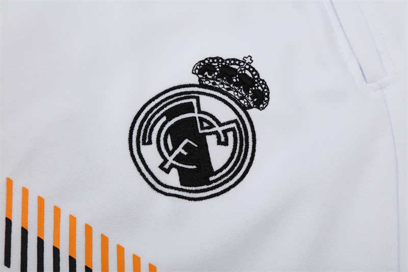 1314 season Real Madrid CF white Half pull training suit