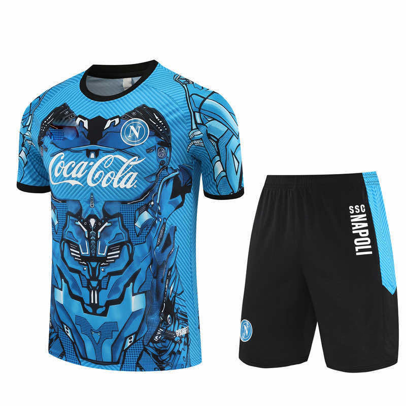 2526 season S.S.C. Napoli Training clothes suit Short sleeve Fan version