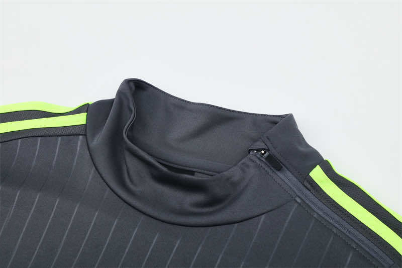 1516 season Real Madrid CF grey Half pull training suit