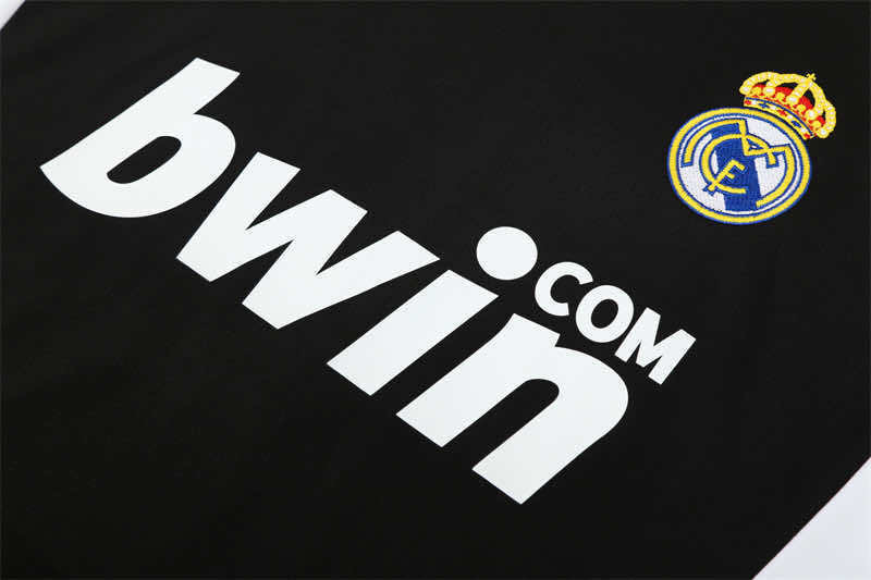 0809 season Real Madrid CF black Half pull training suit