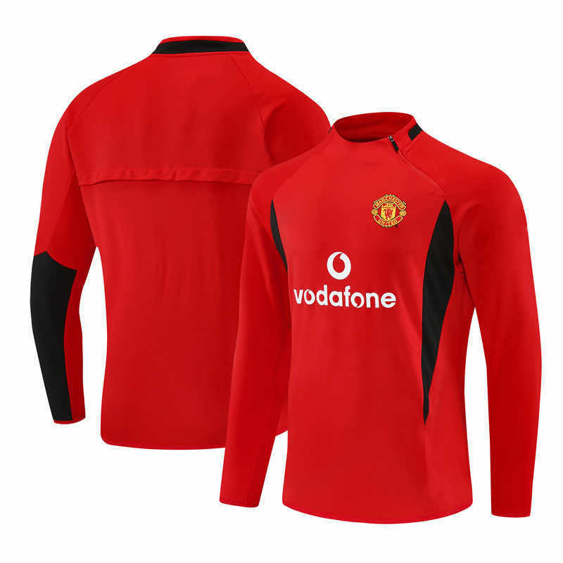 0203 season Manchester United F.C. red Half pull training suit
