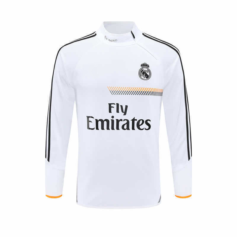 1314 season Real Madrid CF white Half pull training suit