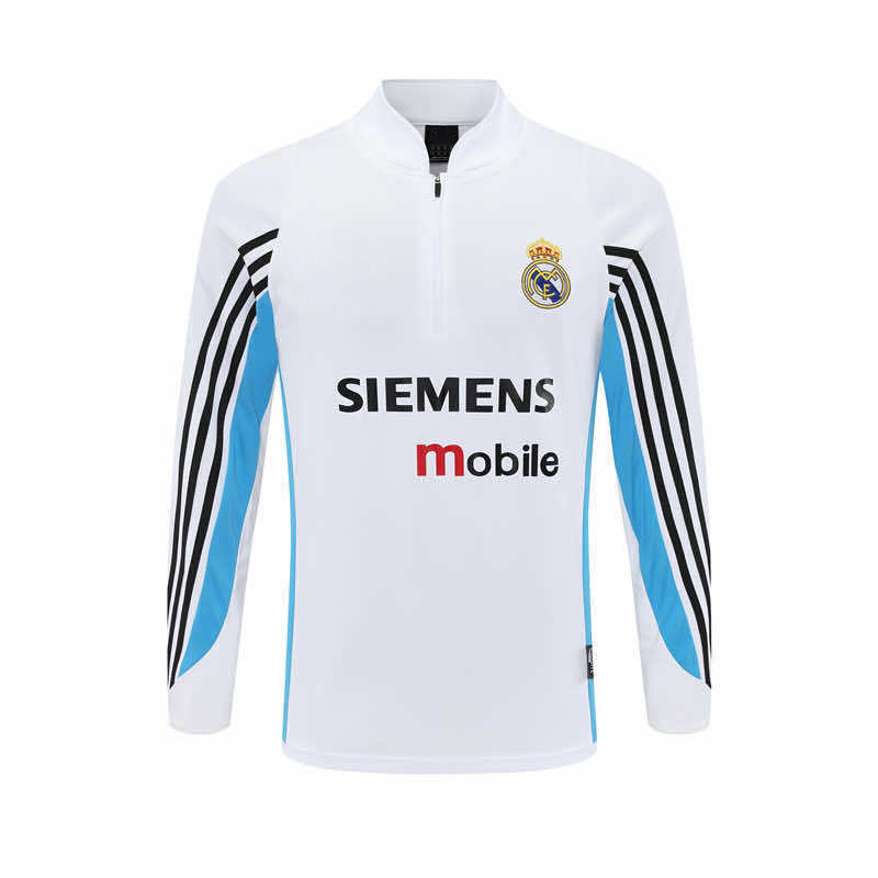 0304 season Real Madrid CF white Half pull training suit