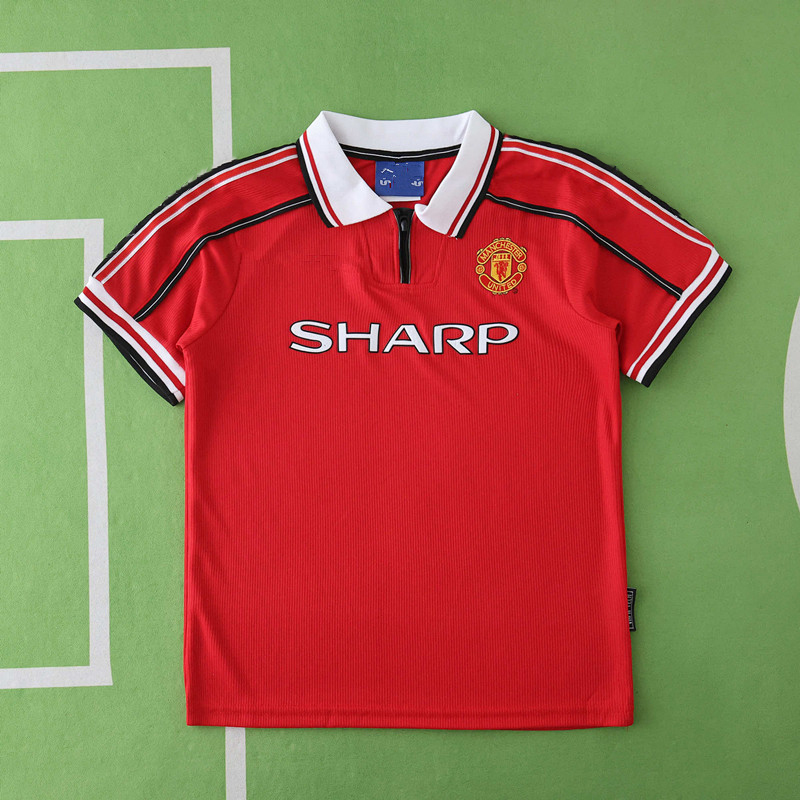1998 Manchester United F.C. home retro Kids kit