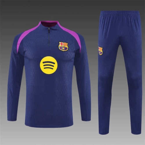 2526 season FC Barcelona / Barça Half zip training suit set