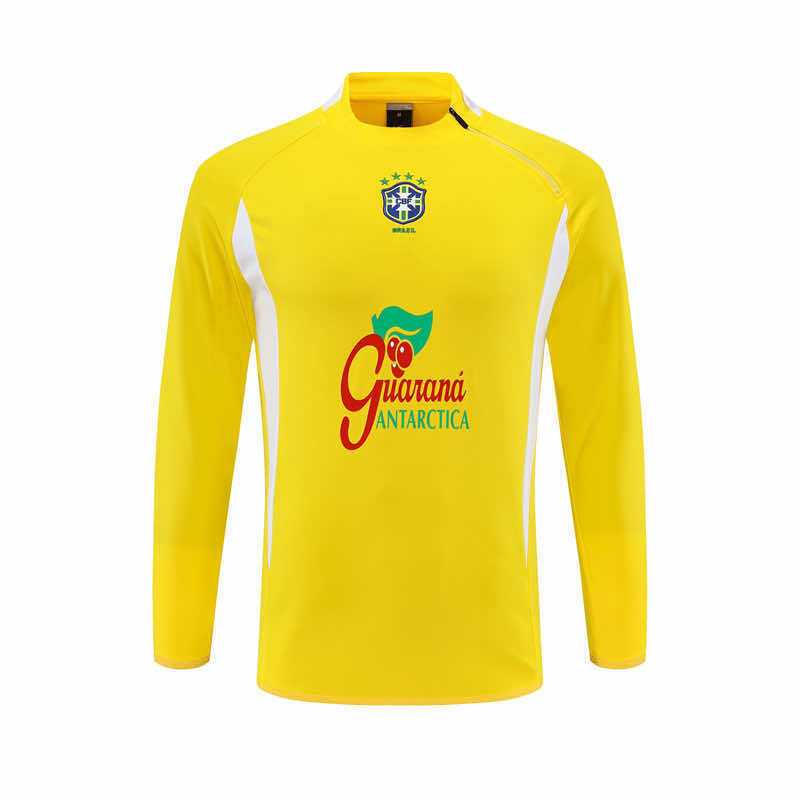 2002 season Brazil yellow Half pull training suit