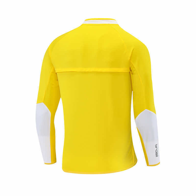 2002 season Brazil yellow Half pull training suit