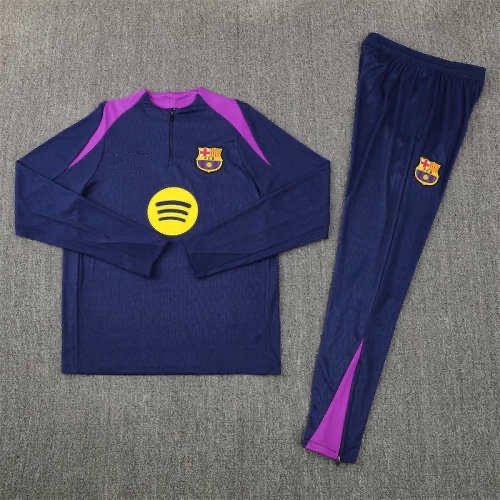 2526 season FC Barcelona / Barça Half zip training suit set