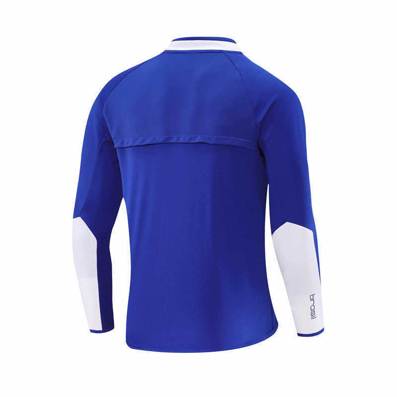 2002 season Brazil blue Half pull training suit