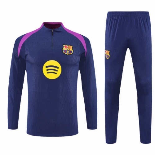 2526 season FC Barcelona / Barça Half zip training suit set