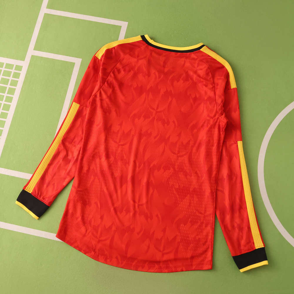 2026 FIFA World Cup Belgium home Long sleeved Player version