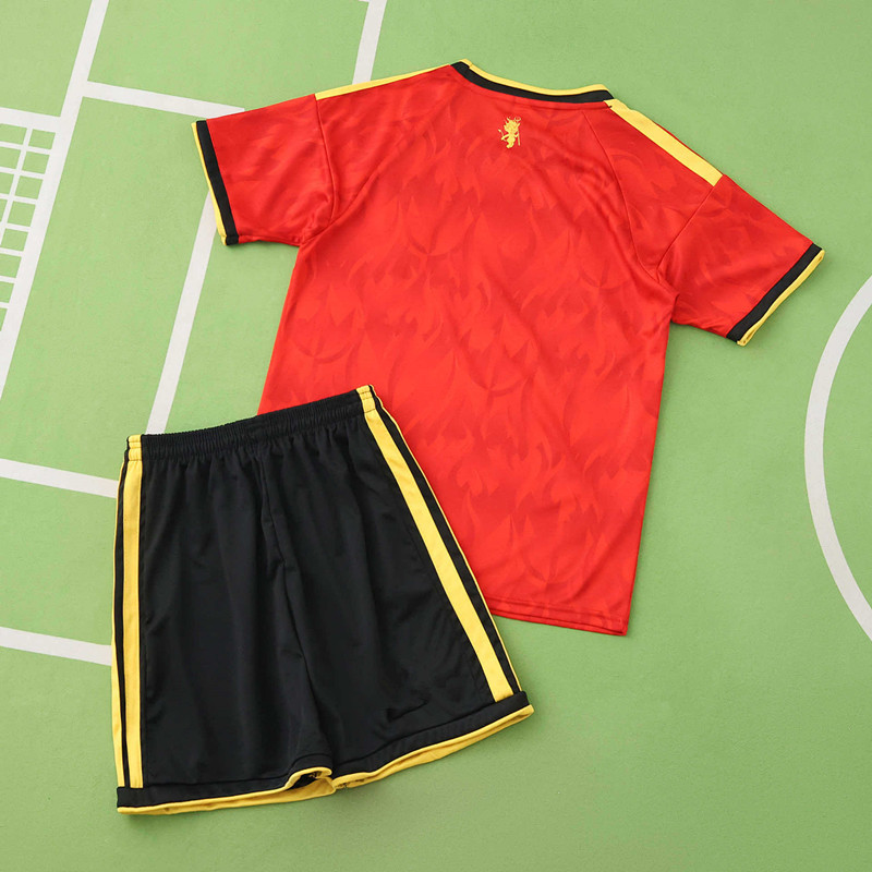 2026 FIFA World Cup Belgium home Kids kit