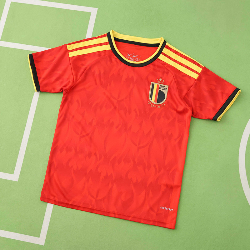 2026 FIFA World Cup Belgium home Kids kit