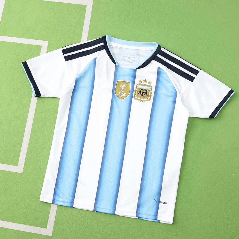 2026 FIFA World Cup Argentina home Kids kit
