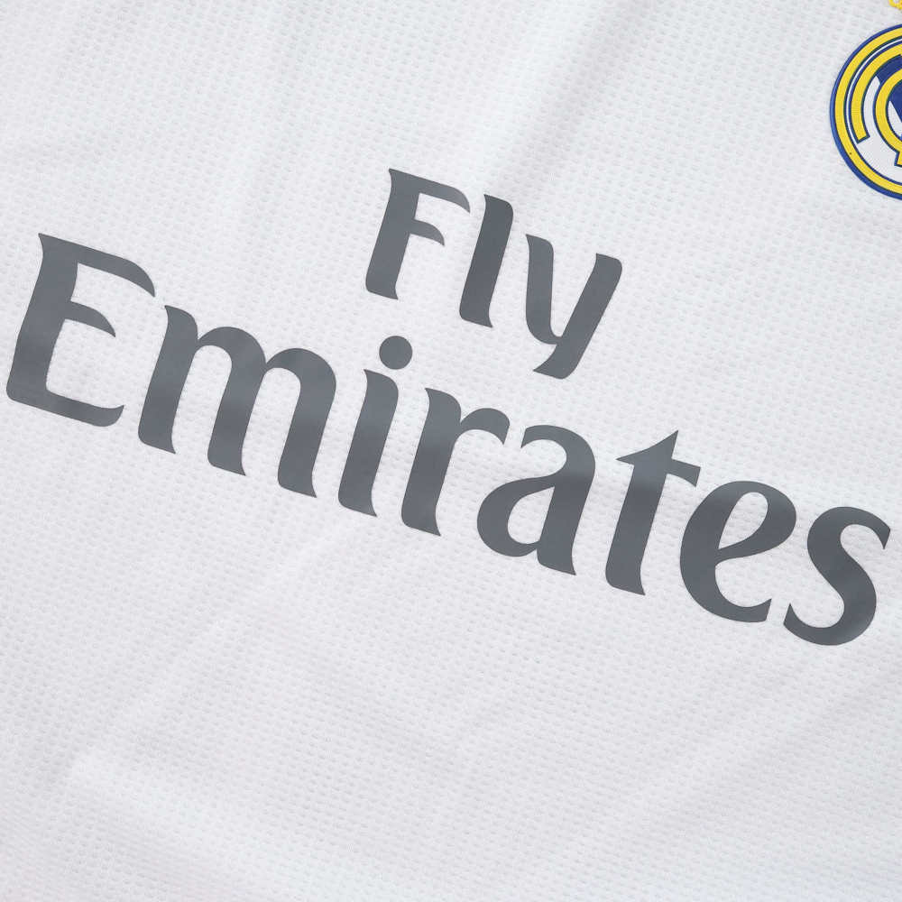 1516 season Real Madrid CF home Long sleeved retro Fan version