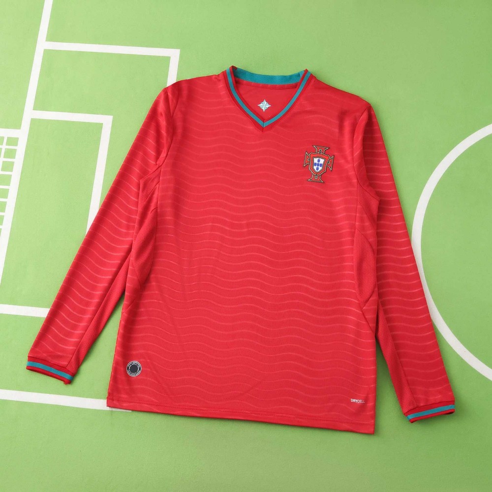 2026 FIFA World Cup Portugal home Long sleeved Fan version