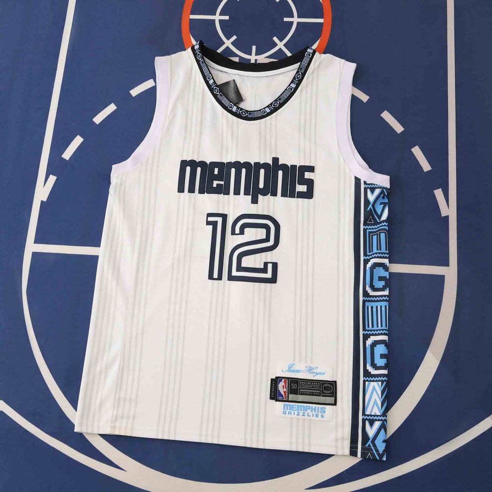 2025-26 NBA Memphis Grizzlies white12#MORANT