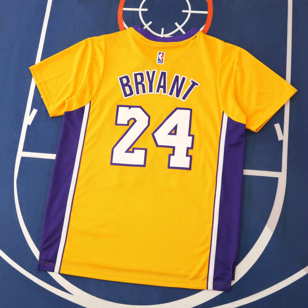 2025-26 NBA L.A. Lakers yellow 24#BRYANT T shirt