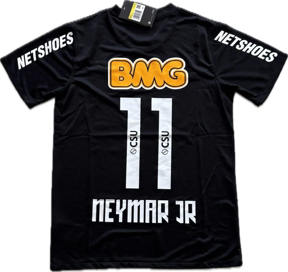 1213 season Santos FC black Long sleeved retro Fan version