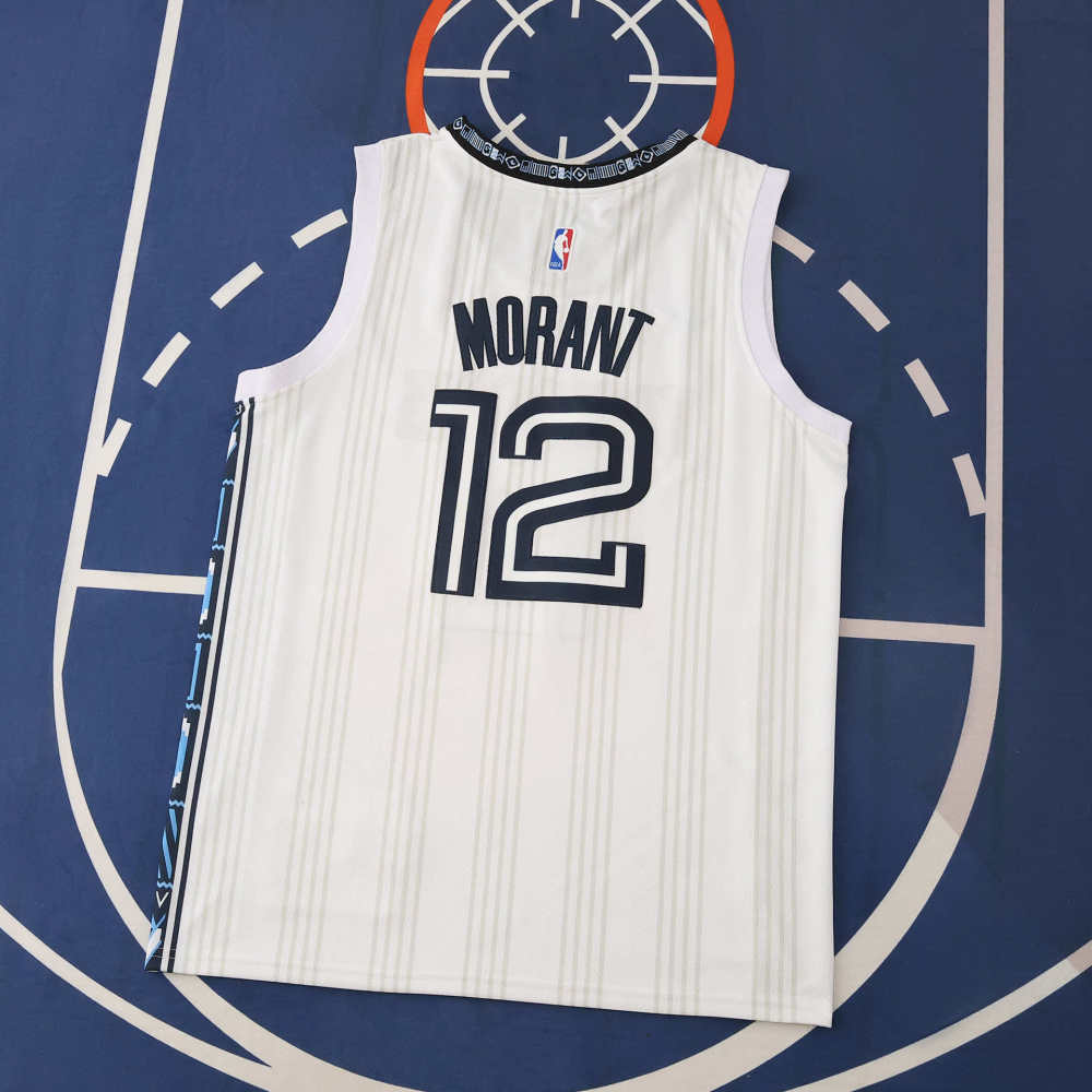 2025-26 NBA Memphis Grizzlies white12#MORANT