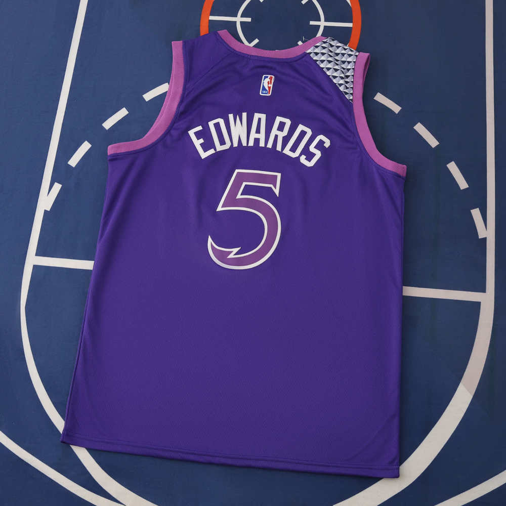 2025-26 NBA Minnesota Timberwolves Purple 5#EDWARDS
