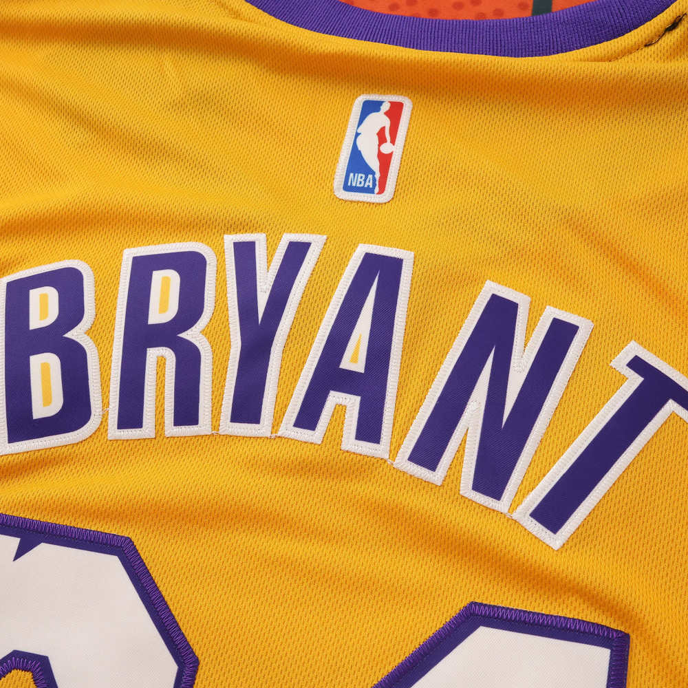 2025-26 NBA L.A. Lakers yellow 24#BRYANT T shirt
